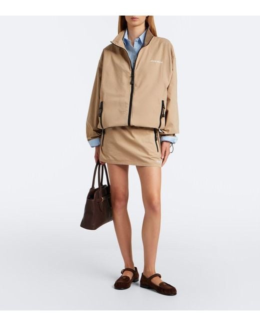 Miu Miu Natural Cotton Gabardine Jacket