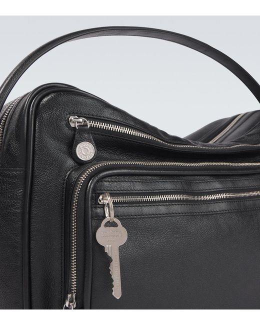 Acne Black Camero Leather Shoulder Bag for men