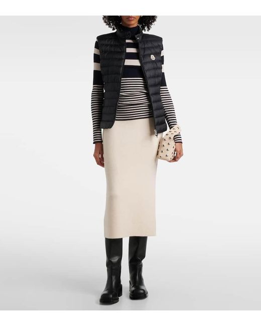 Moncler Black Daunenweste Igens