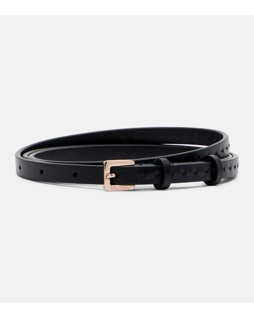 Max Mara Black Leather Belt