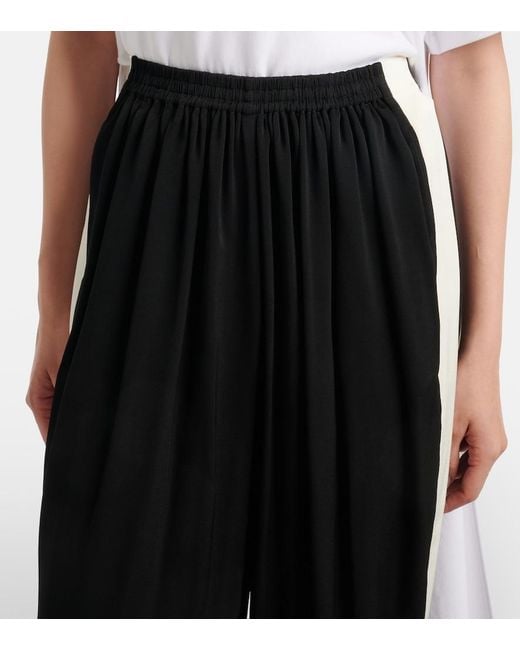 Alaïa Black Cady Straight Pants