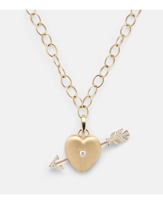 Marie Lichtenberg White Rosa 18Kt Necklace With Diamonds