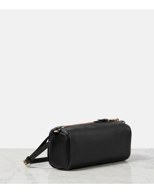 Prada Black Mini Logo Leather Shoulder Bag