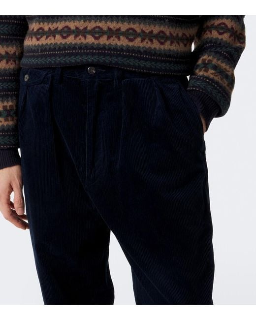 Polo Ralph Lauren Blue Whitman Cotton Corduroy Straight Pants for men