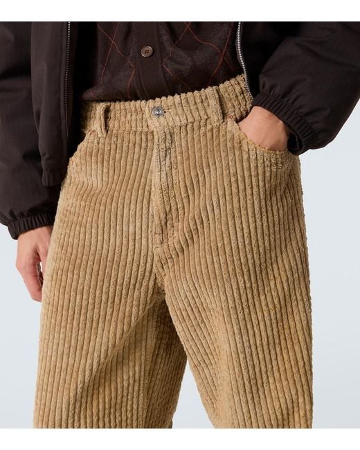 Our Legacy Natural Vast Cut Cotton Corduroy Wide-Leg Pants for men