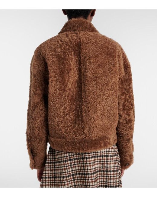Brunello Cucinelli Brown Shearling Jacket
