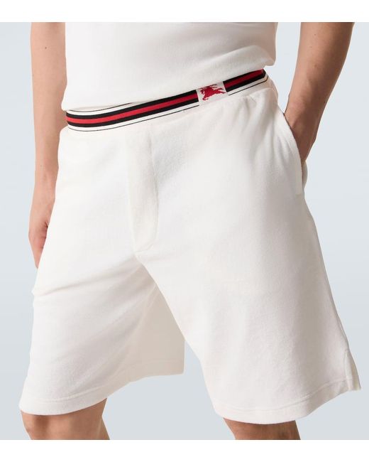 Burberry Shorts Ekd Aus Frottee in White für Herren