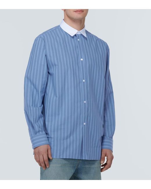 Loewe Hemd aus Baumwollpopeline in Blue für Herren