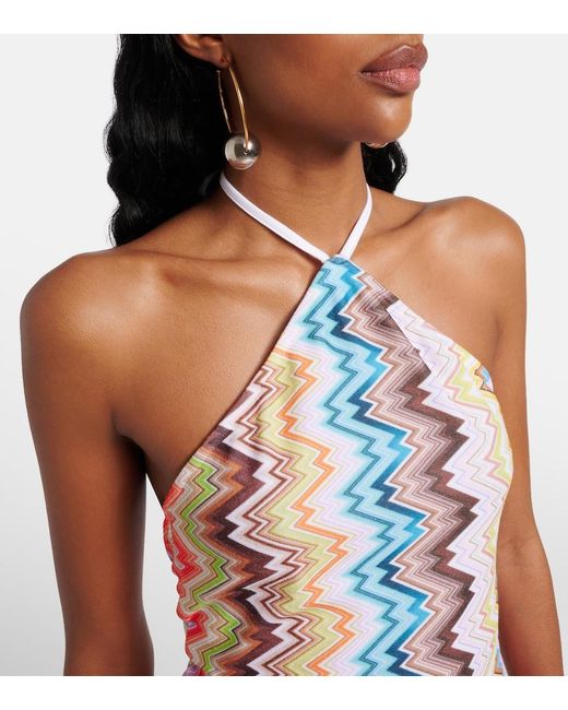 Robe Zigzag Missoni en coloris Blue