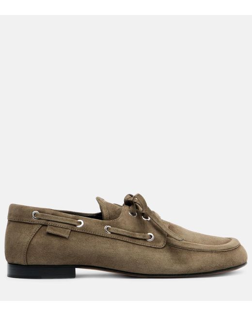 Proenza Schouler Brown Deck Suede Loafers