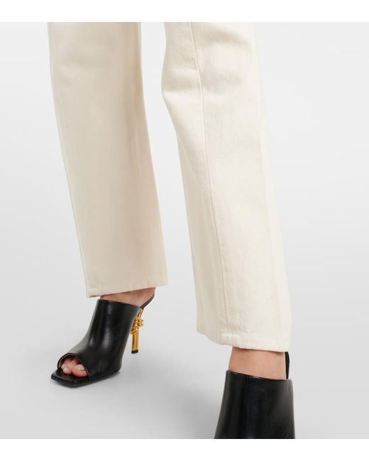 Jeans tapered di Victoria Beckham in Natural