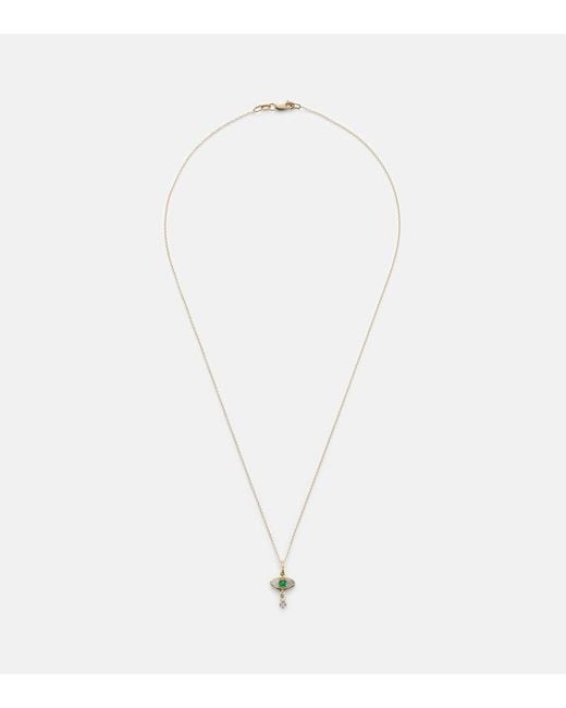 Ileana Makri White 18kt Gold Necklace With Diamonds