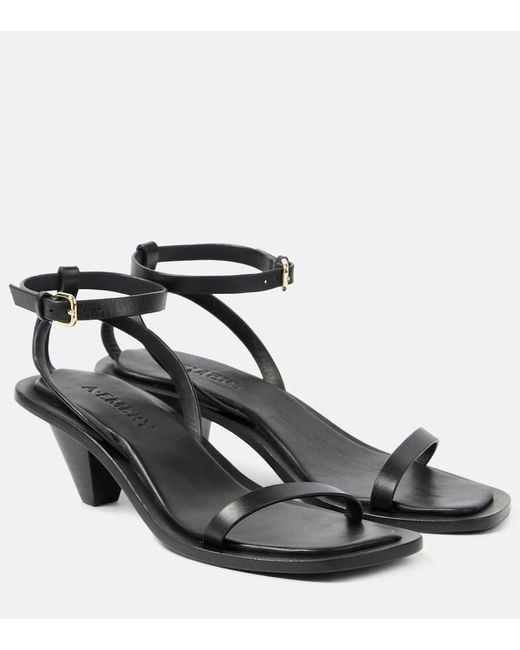 A.Emery Black Sandalen Irving Aus Leder