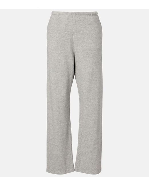 The Row Gray Kohana Cotton And Cashmere Sweatpants