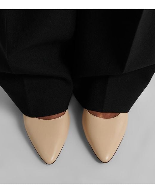 Herbert Levine Natural Pump Du Jour Leather Pumps
