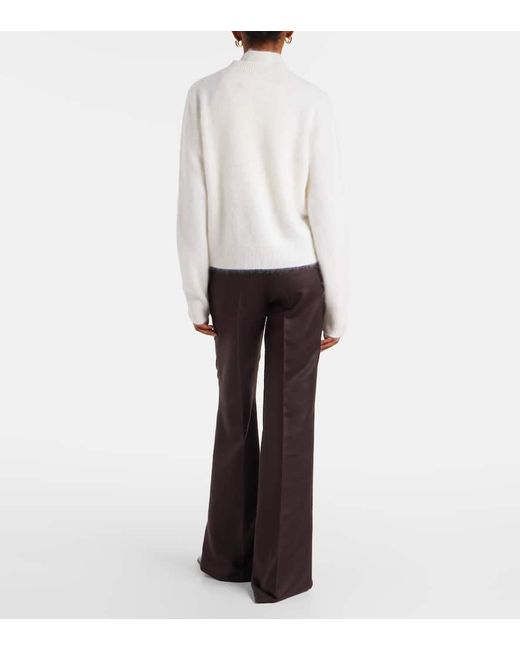Lisa Yang White Azalea Cashmere Cardigan