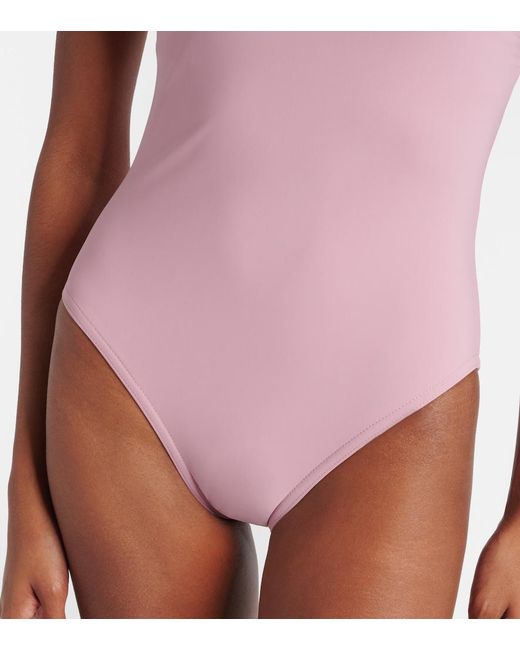 Karla Colletto Pink Tess One-Shoulder Swimsuit