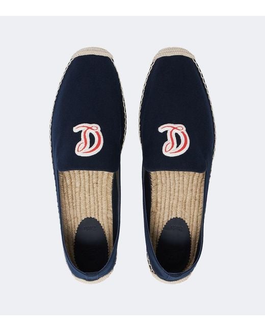 Christian Louboutin Blue Mooncrest Canvas Espadrilles for men