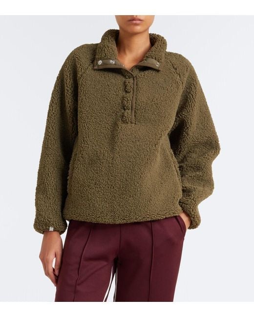 The Upside Green Harlow Teddy Sweatshirt