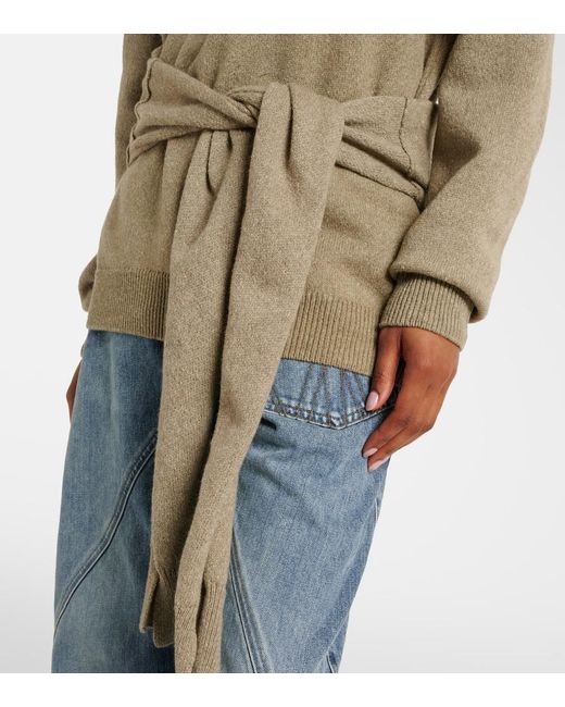 J.W. Anderson Green Wool And Cotton Sweater