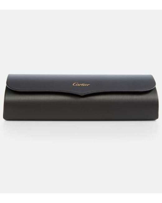 Cartier Blue Panthere De Cartier Round Sunglasses