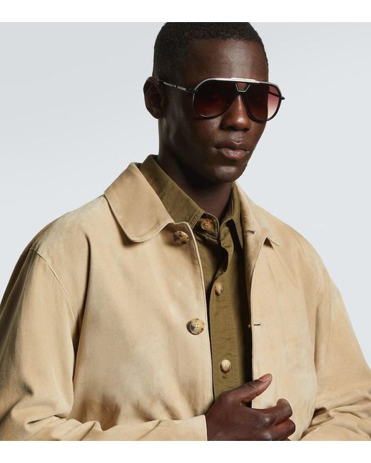 Gafas De Sol De Aviador Lockheed Jacques Marie Mage de hombre de color Brown