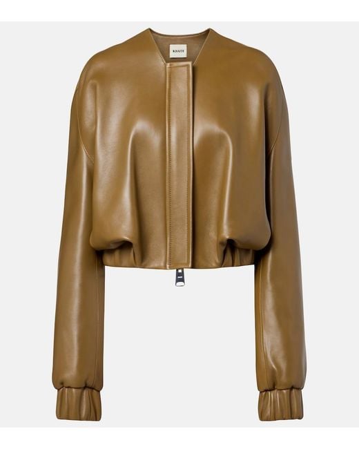 Khaite Natural Cordan Leather Jacket