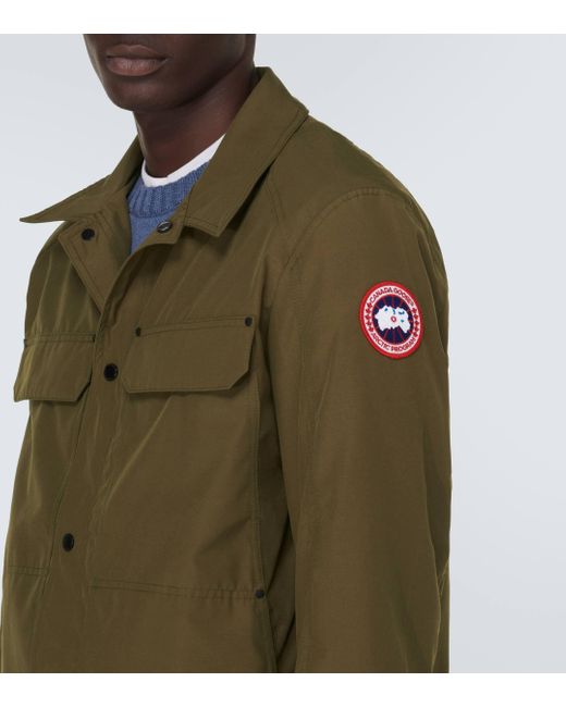 Canada Goose Green Burnaby Chore Utility Jacket for men