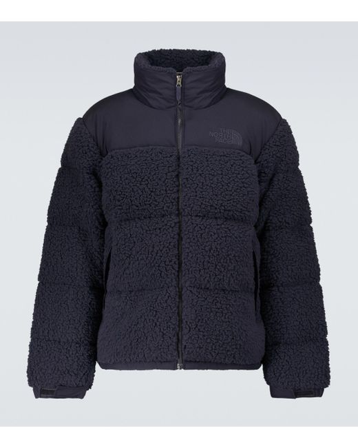 The North Face Blue Sherpa Nuptse Fleece Jacket for men