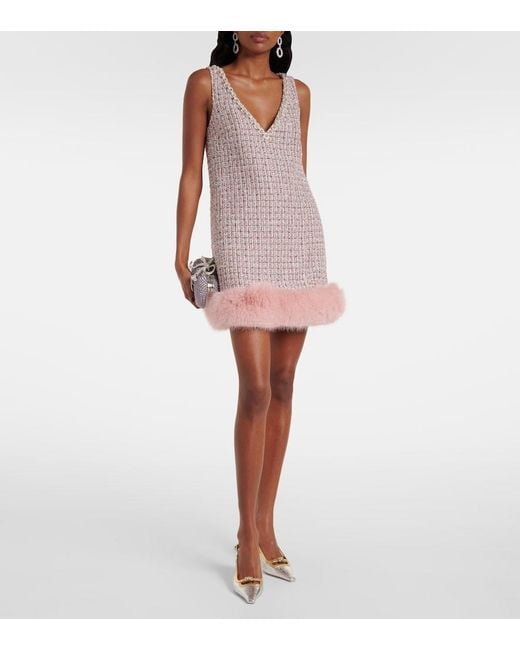 Self-Portrait Brown Sequined Minidress