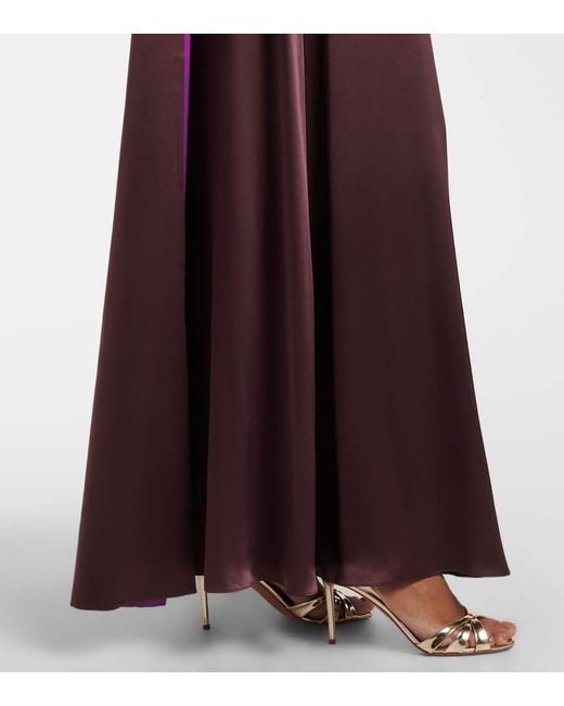 Roksanda Purple Amanita Silk Cocktail Dress