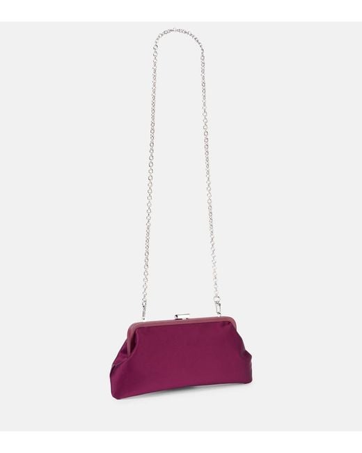 Vivienne Westwood Purple Bestickte Clutch Dorothy Aus Satin