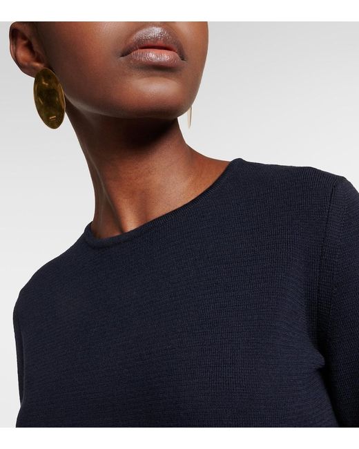 Max Mara Black Eridani Wool Minidress