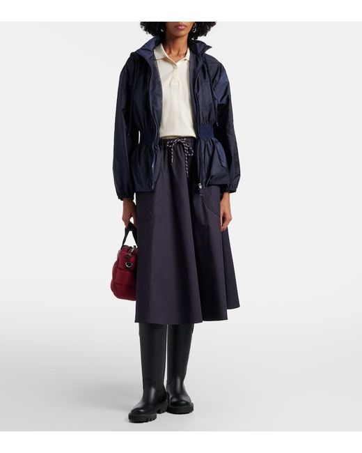 Moncler Blue Liriope Raincoat