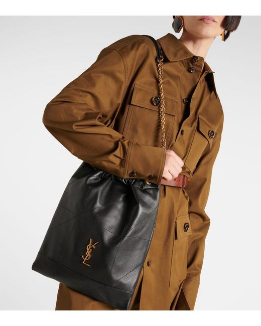 Saint Laurent Black "Jamie Pochon" Bucket Bag