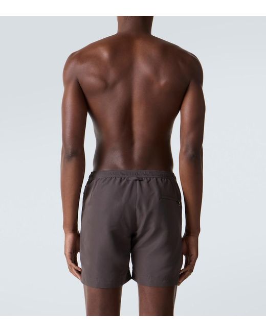 Orlebar Brown Gray Bulldog Swim Trunks for men