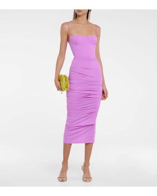 Alex Perry Purple Body Carsen