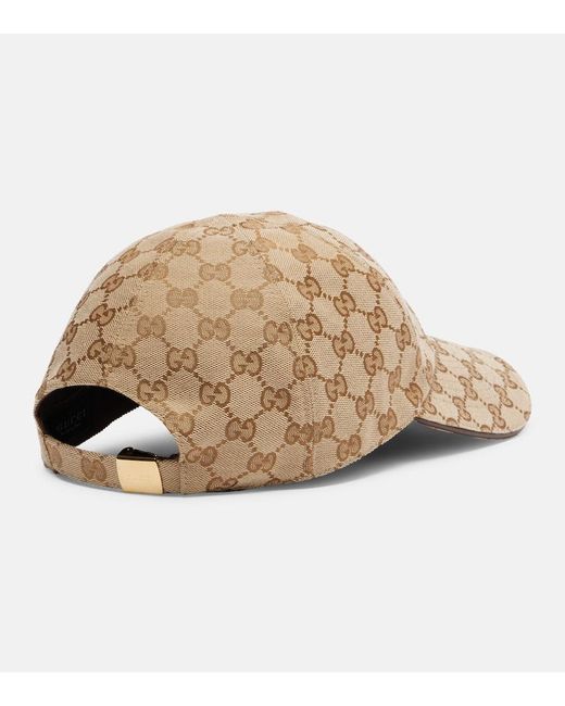 Gucci Natural Gg Canvas Baseball Cap