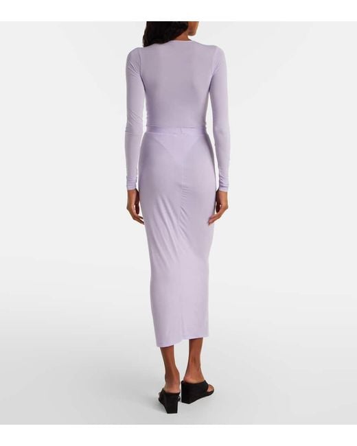 Gonna Lunga A Vita Alta di Wardrobe NYC in Purple