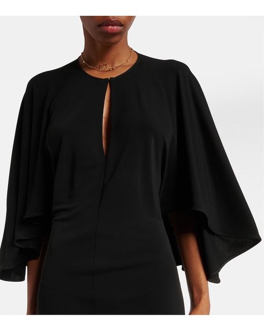 Chloé Black Caped Gown