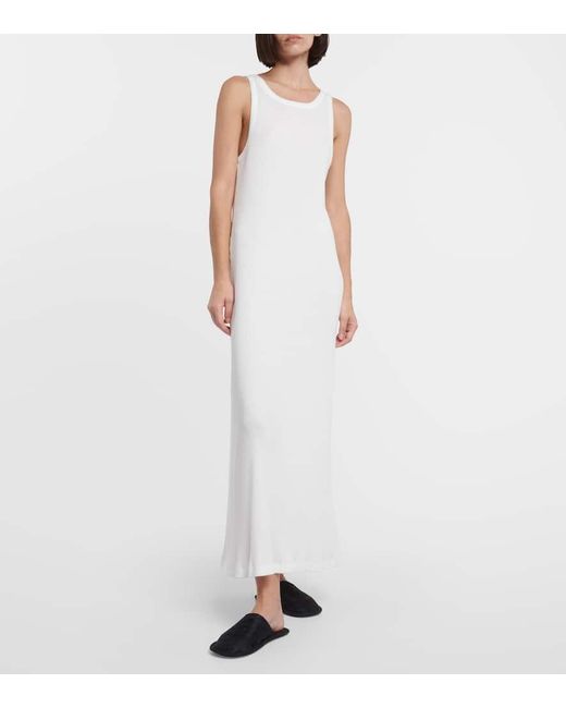 Vestido Midi Yule De Algodon The Row de color White