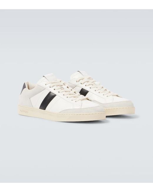 Tom Ford Sneakers Aus Leder Mit Veloursleder in Metallic für Herren
