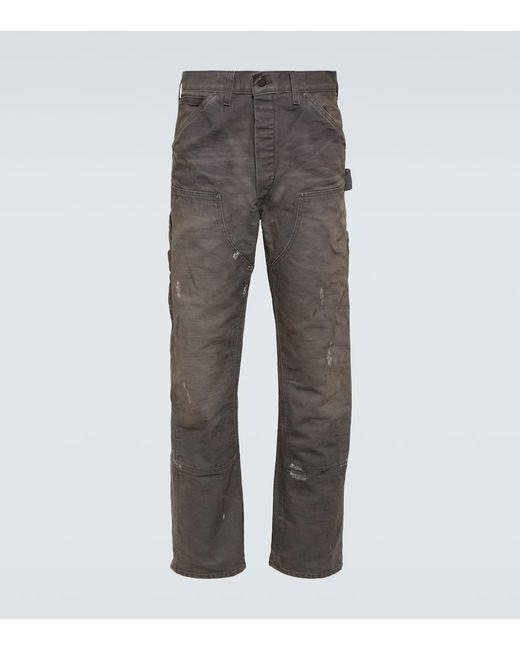 Pantalones Jenkins de lona de algodon RRL de hombre de color Gray