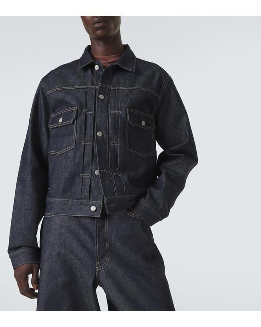 Acne Blue Denim Jacket for men