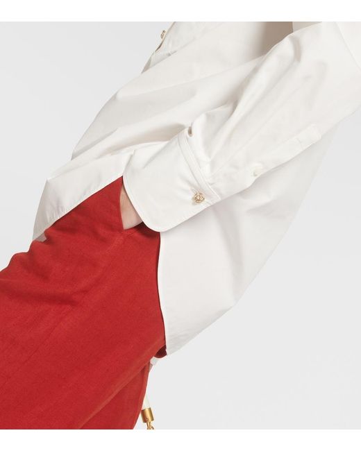 Chloé White Cotton Blouse