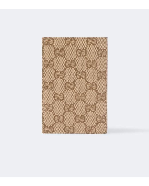 Gucci Natural Essence Classic Gg Canvas Passport Holder for men