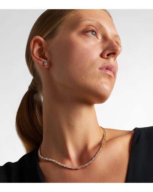 Suzanne Kalan White 18Kt Tennis Necklace With Diamonds