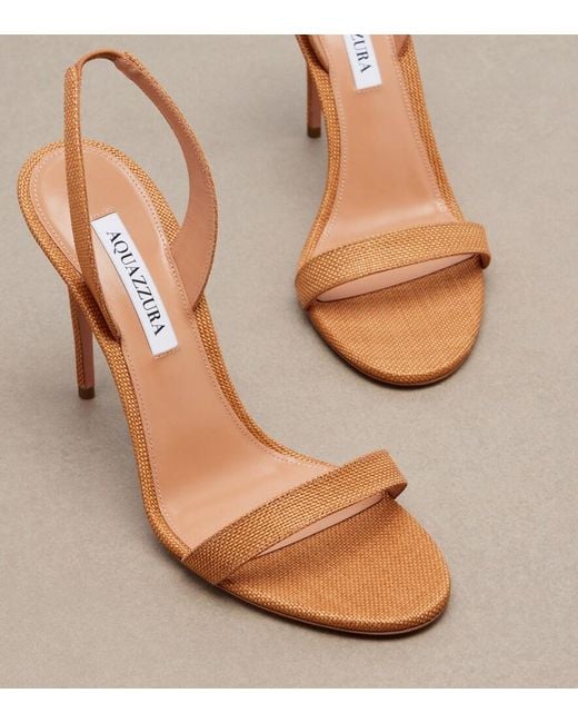 Aquazzura Brown So Nude Slingback Sandals