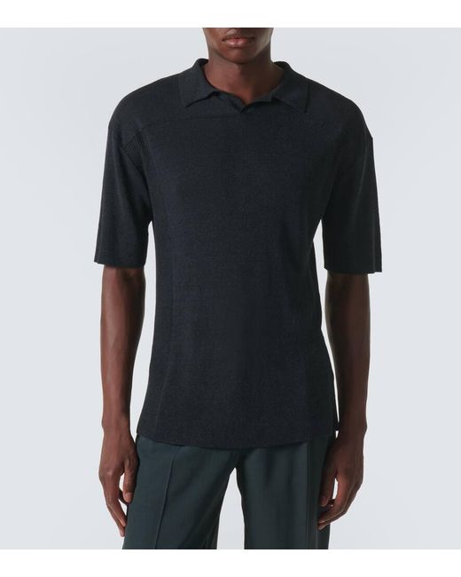 Polo Reggie En Lin Melange The Row pour homme en coloris Black