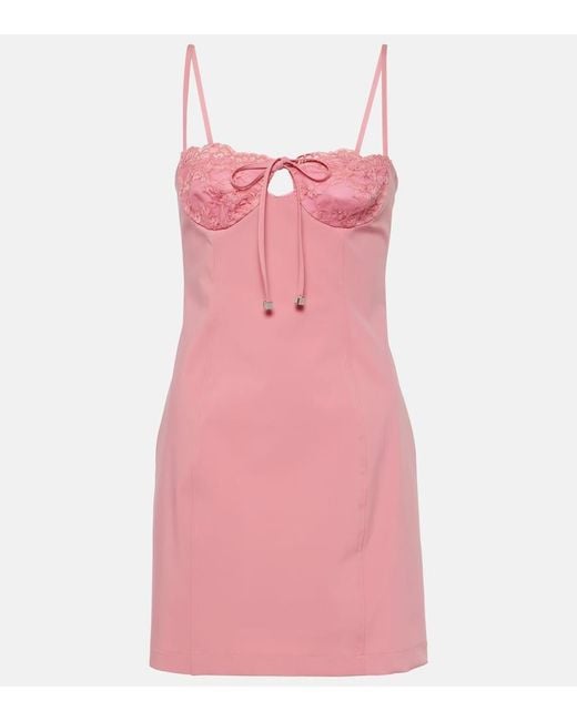 Miniabito Con Pizzo di Blumarine in Pink